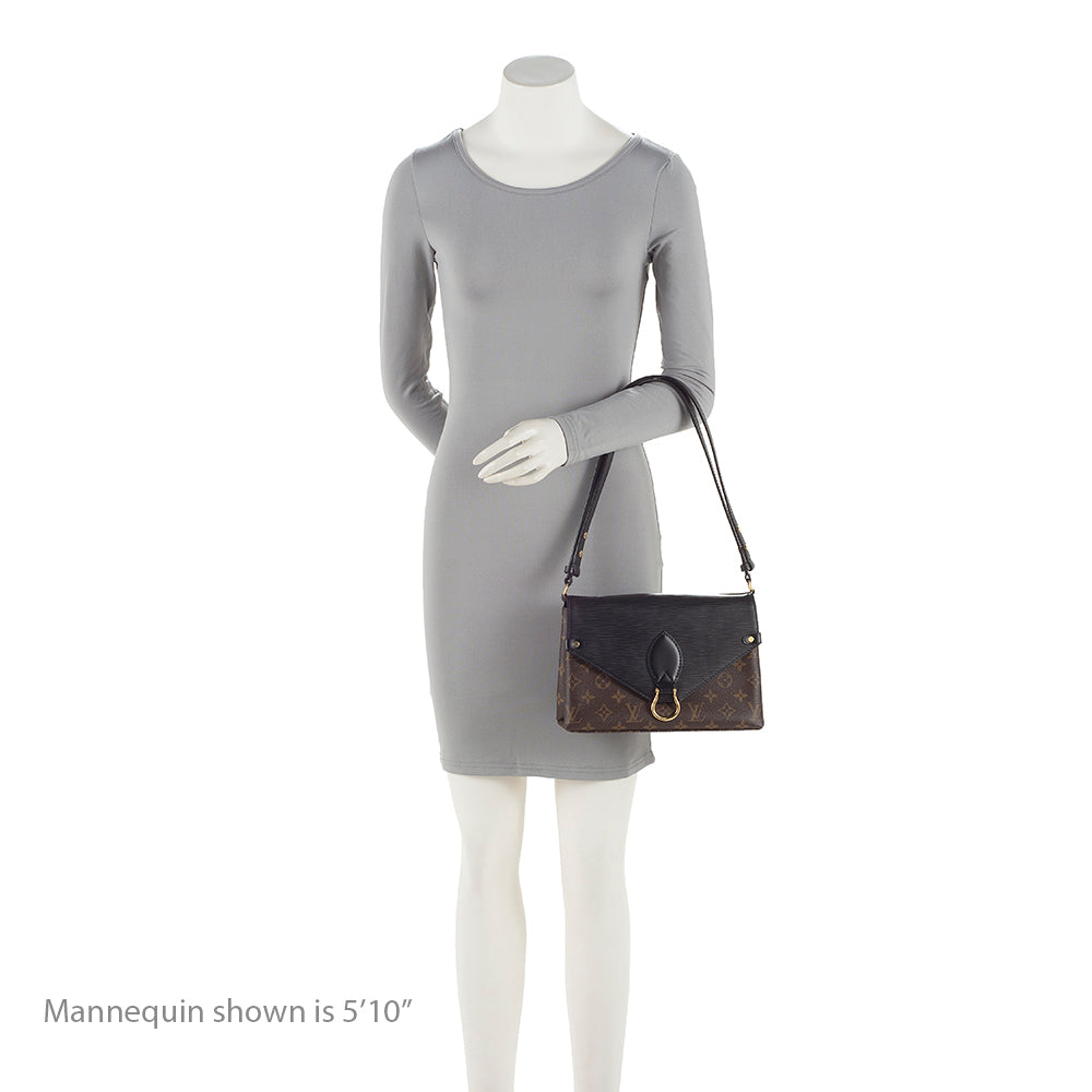 Louis Vuitton Monogram Canvas Epi Leather Saint Michel Shoulder Bag (SHF-20291)