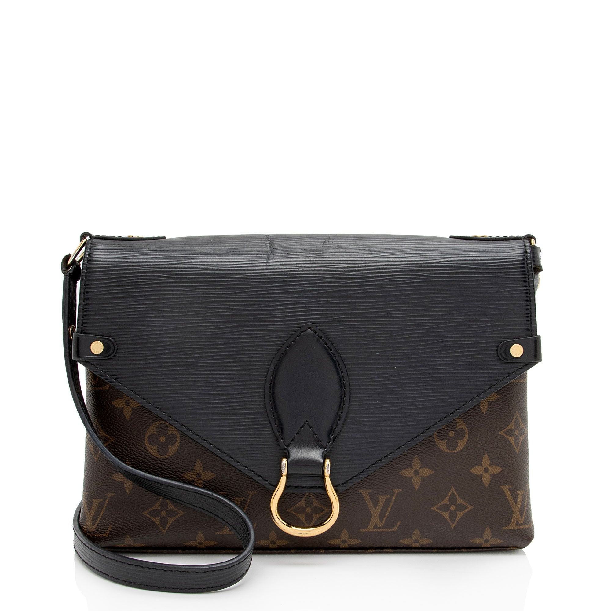 Louis Vuitton Monogram Canvas Epi Leather Saint Michel Shoulder Bag