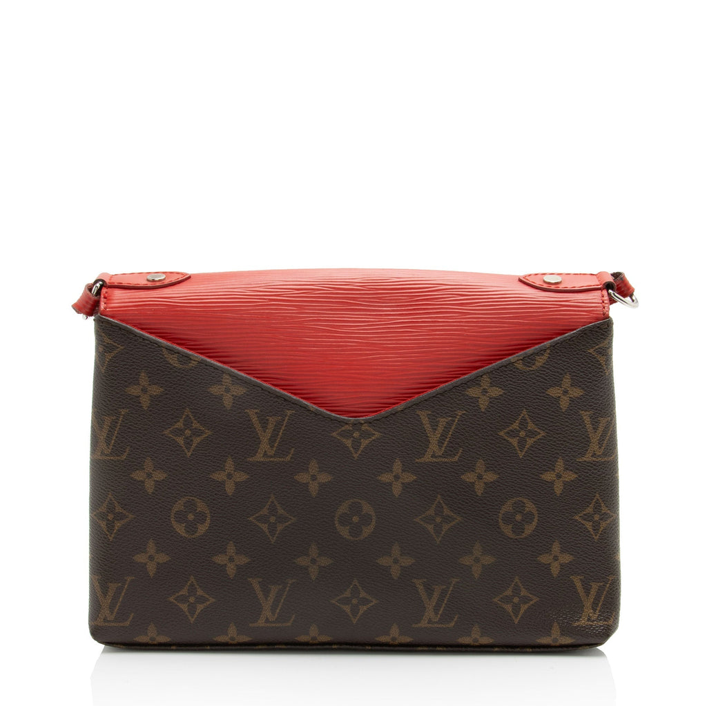 Louis Vuitton Monogram Canvas Epi Leather Saint Michel Shoulder Bag