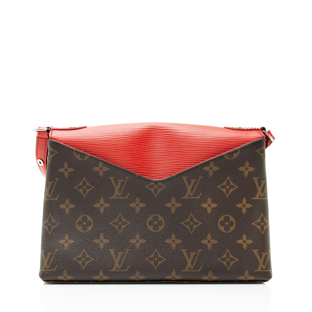 Louis Vuitton Monogram Canvas Epi Leather Saint Michel Shoulder Bag