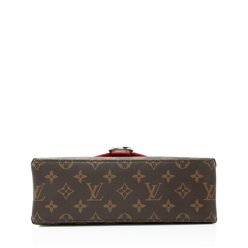 Louis Vuitton Monogram Canvas Epi Leather Saint Michel Shoulder Bag