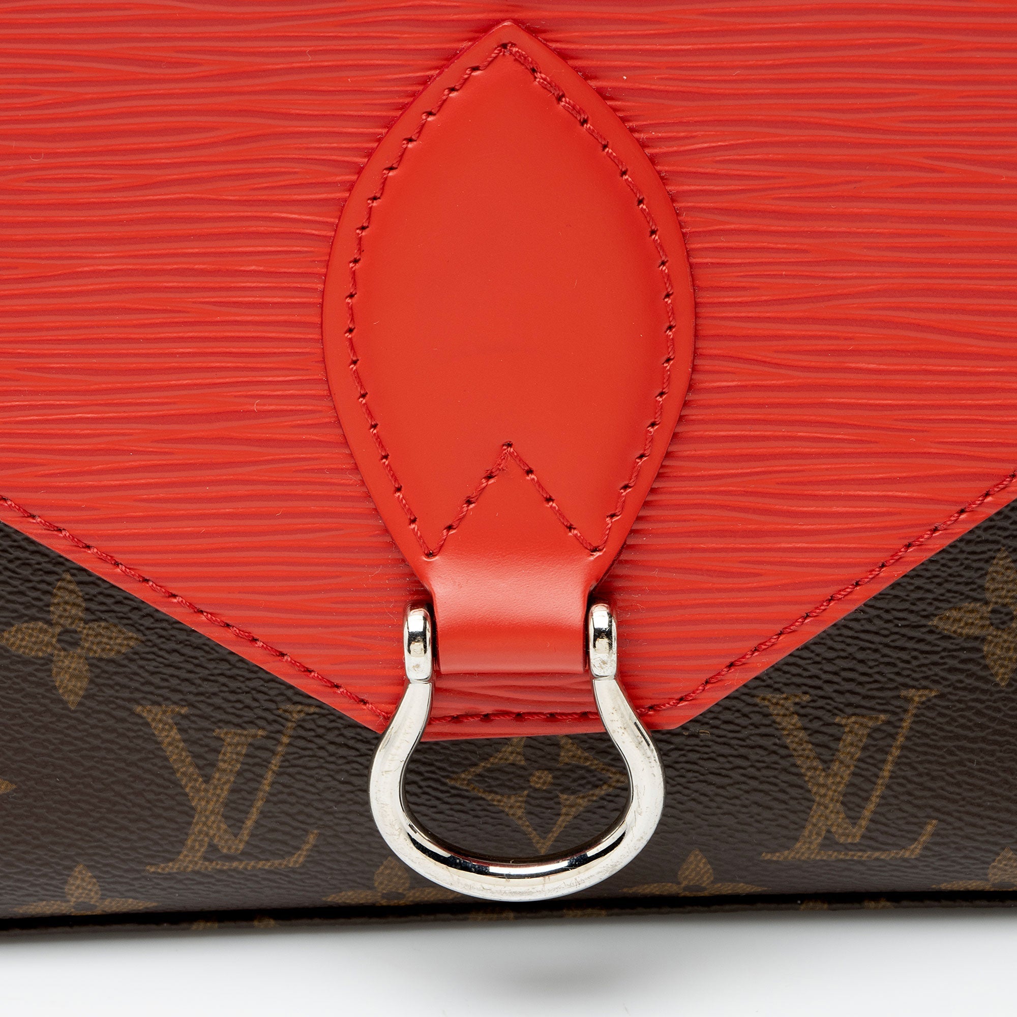 Louis Vuitton Monogram Canvas Epi Leather Saint Michel Shoulder Bag