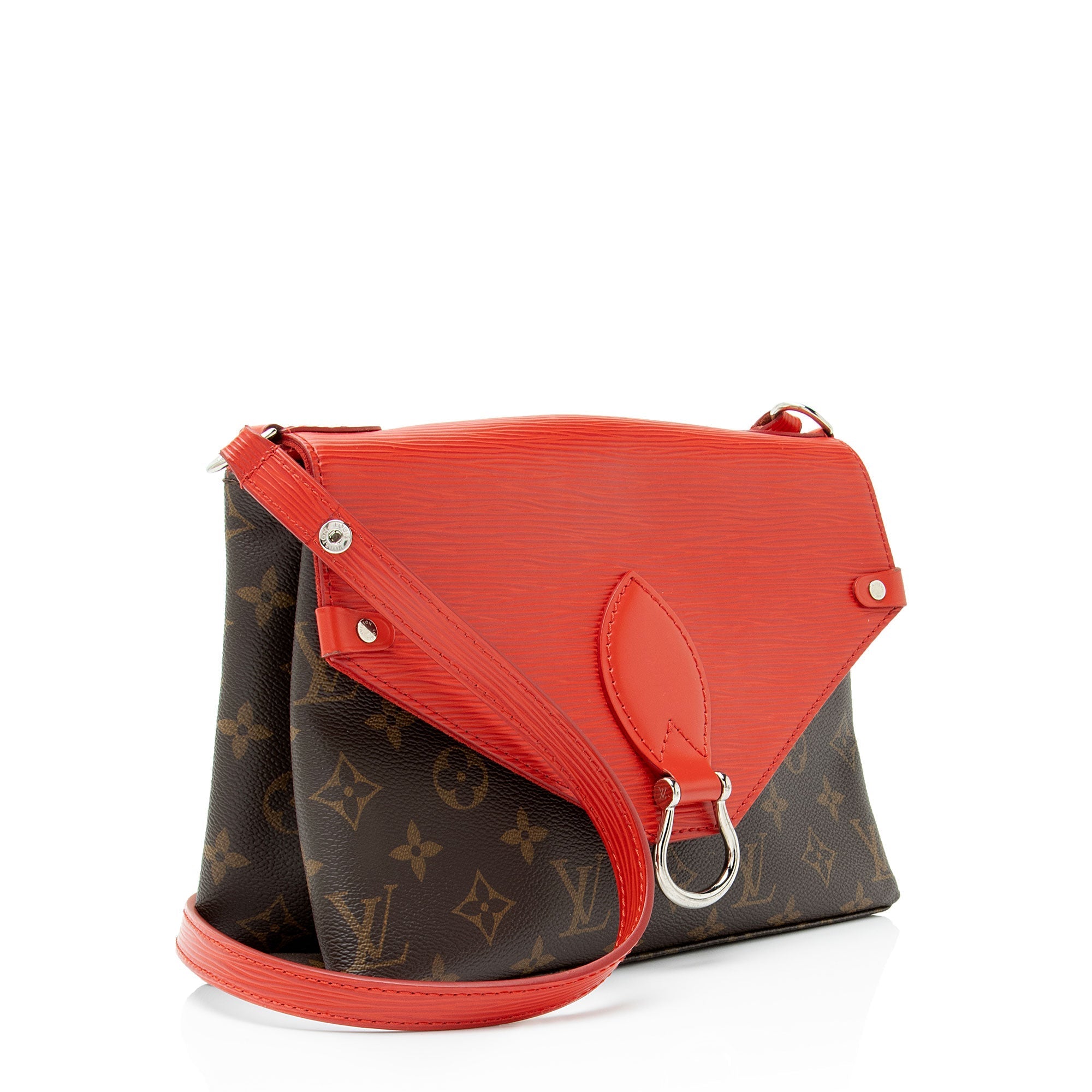 Louis Vuitton Monogram Canvas Epi Leather Saint Michel Shoulder Bag