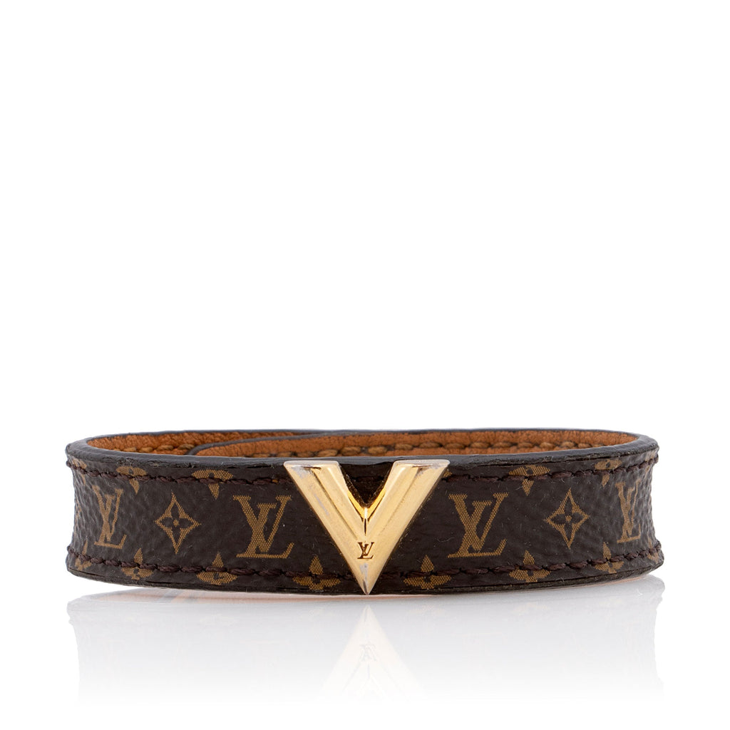 Louis Vuitton Monogram Canvas Essential V Bracelet (SHF-Sj24ZL)