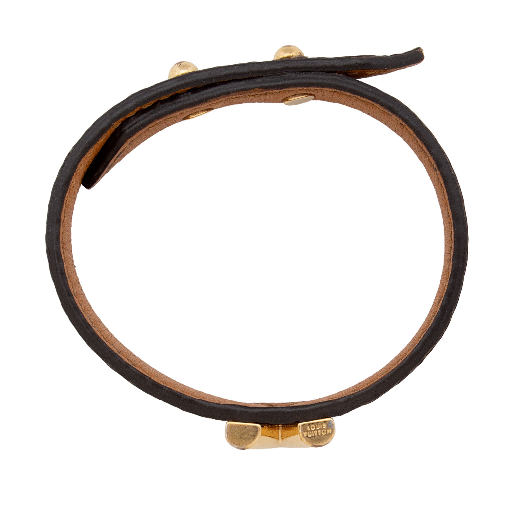 Louis Vuitton Monogram Canvas Essential V Bracelet (SHF-Sj24ZL)
