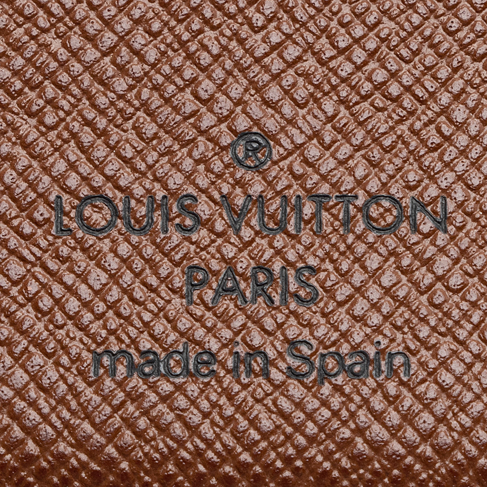 Louis Vuitton Monogram Canvas European Checkbook Cover (SHF-21523)