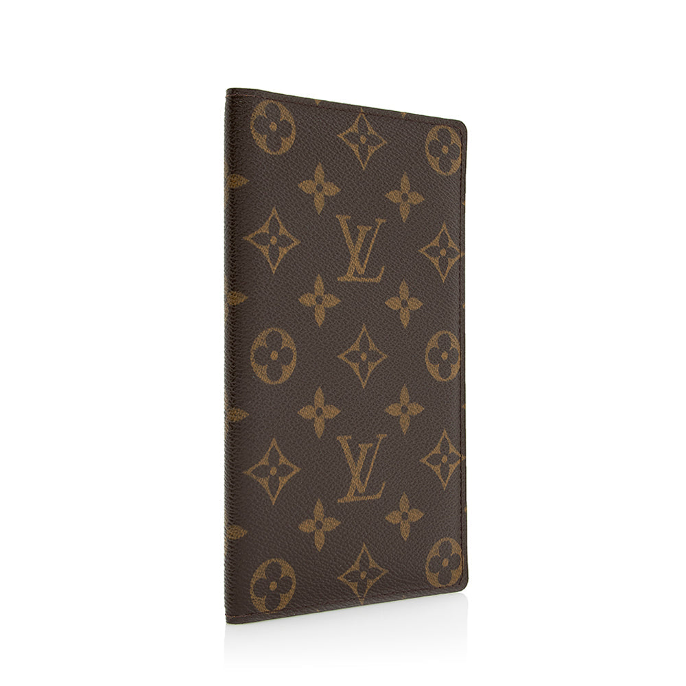 Louis Vuitton Monogram Canvas European Checkbook Cover (SHF-21523)