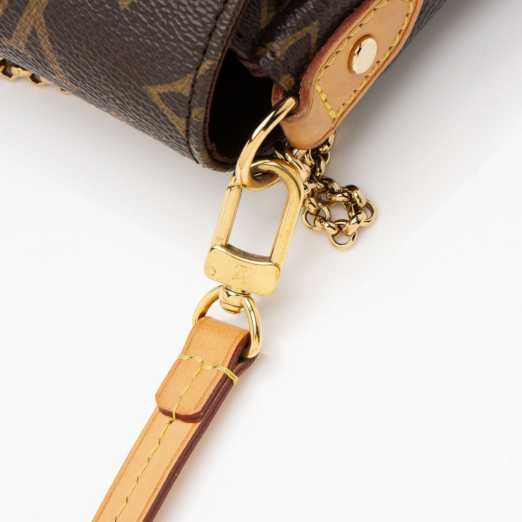 Louis Vuitton Monogram Canvas Favorite MM Shoulder Bag (SHF-eBADrA)