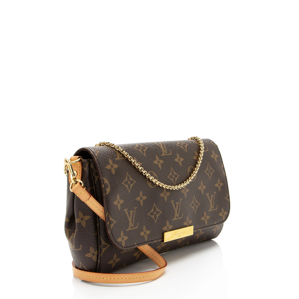 Louis Vuitton Monogram Canvas Favorite MM Shoulder Bag (SHF-eBADrA)