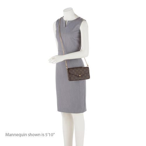 Louis Vuitton Monogram Canvas Felicie Pochette (SHF-23339)