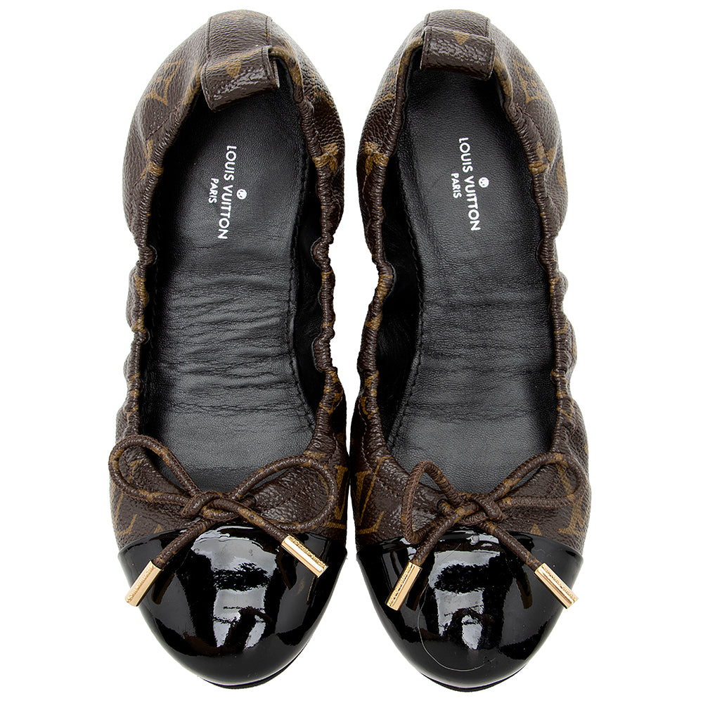 Louis Vuitton Monogram Canvas Flirty Ballerina Flats - Size 6 / 36 (SHF-21863)