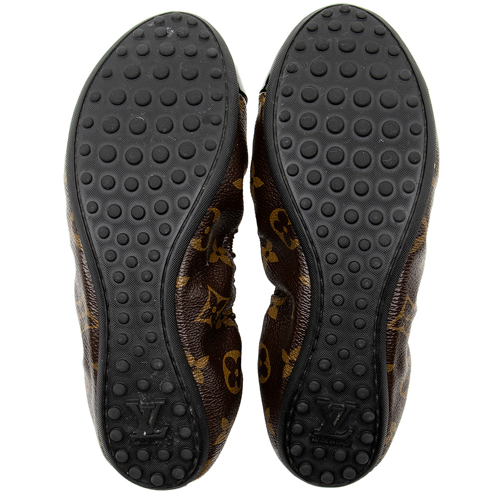 Louis Vuitton Monogram Canvas Flirty Ballerina Flats - Size 6 / 36 (SHF-21863)