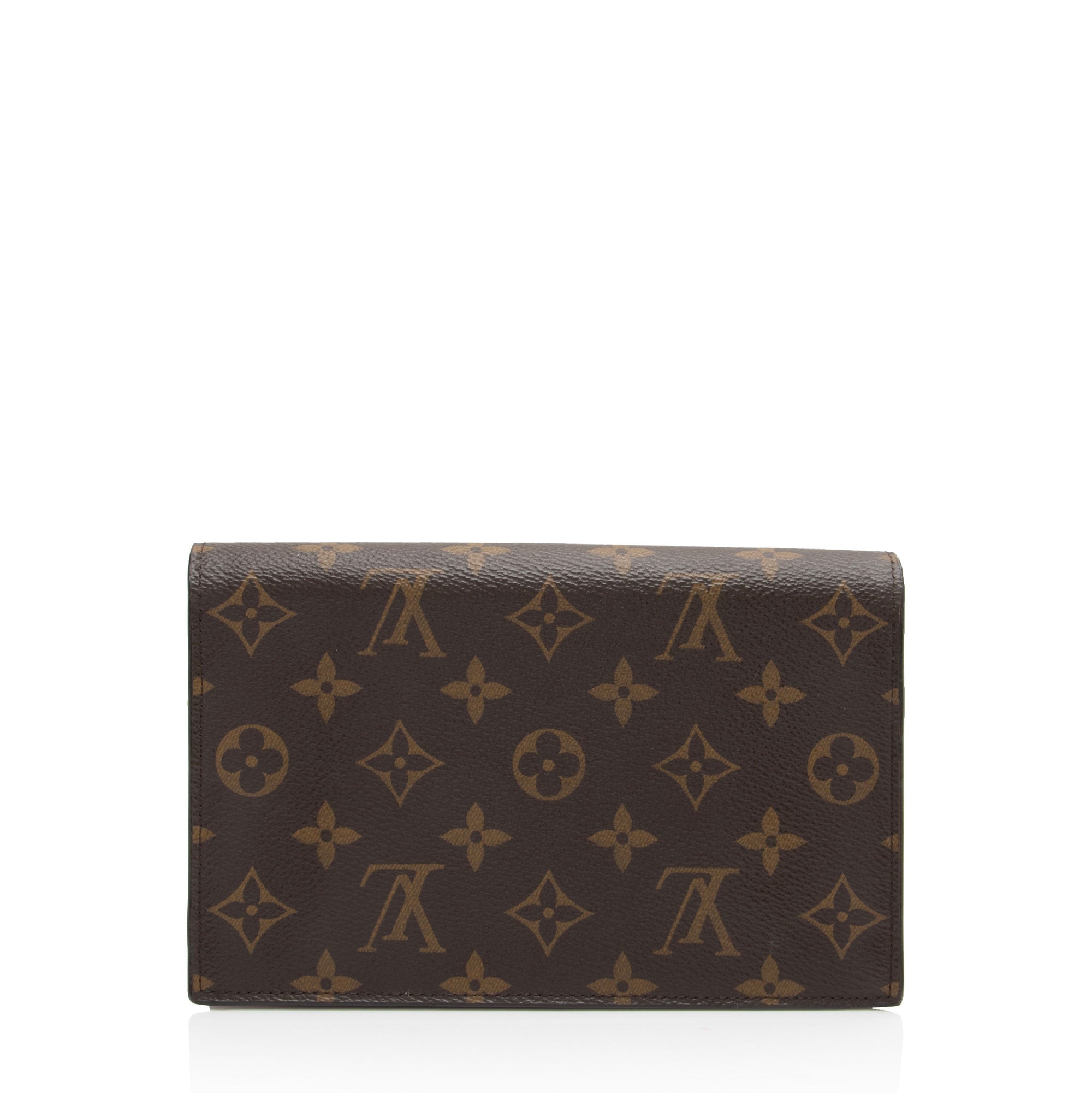 Louis Vuitton Monogram Canvas Flore Chain Wallet (SHF-atcBim)