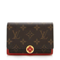 Louis Vuitton Monogram Canvas Flore Compact Wallet (SHF-15793)