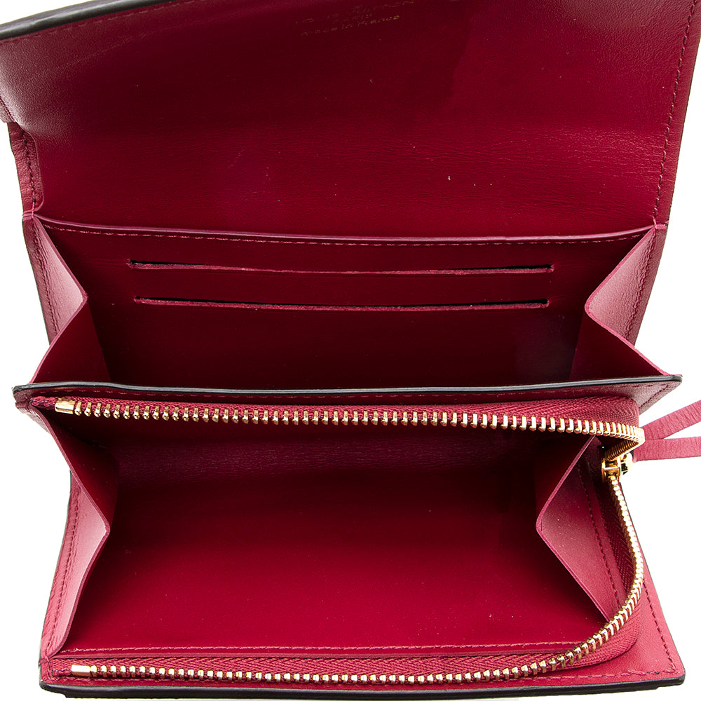 Louis Vuitton Monogram Canvas Flore Compact Wallet (SHF-18691)