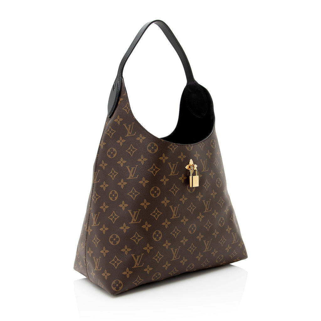 Louis Vuitton Monogram Canvas Flower Hobo (SHF-22318)