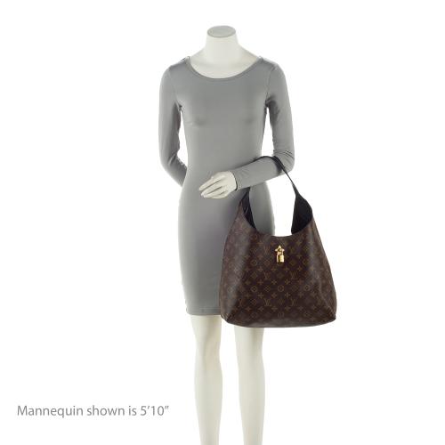 Louis Vuitton Monogram Canvas Flower Hobo (SHF-23064)