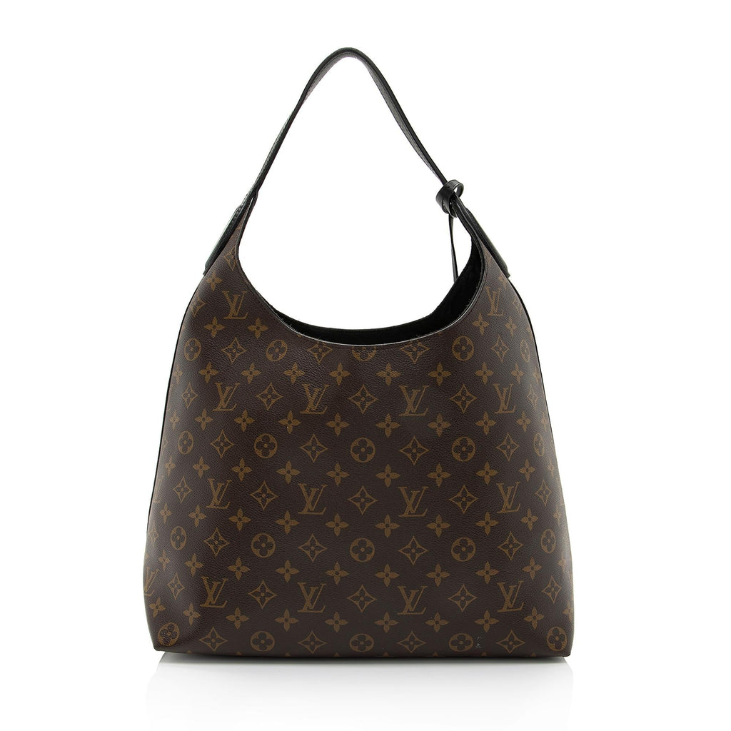 Louis Vuitton Monogram Canvas Flower Hobo (SHF-4d3x9y)