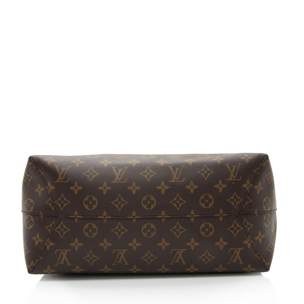 Louis Vuitton Monogram Canvas Flower Hobo (SHF-4d3x9y)