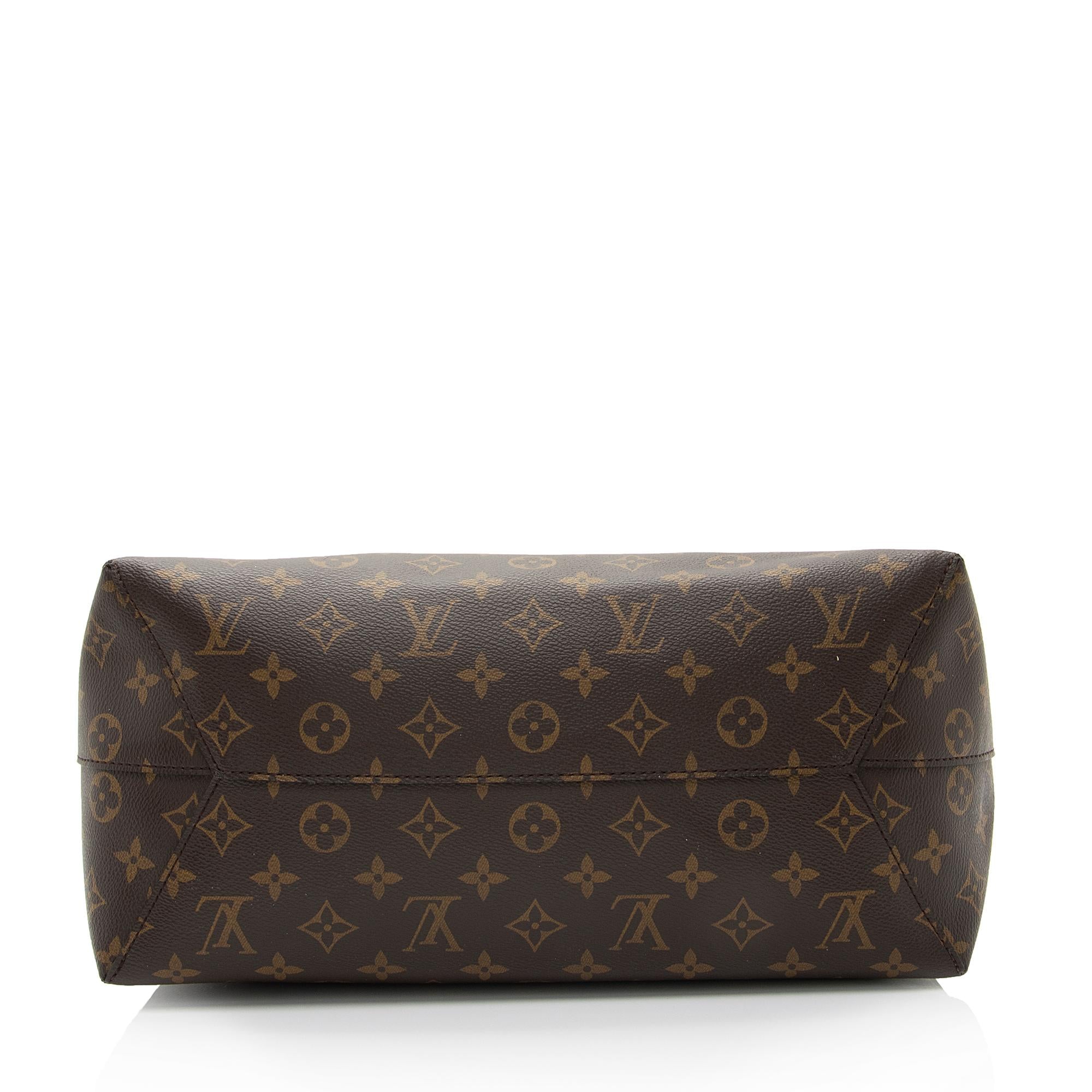 Louis Vuitton Monogram Canvas Flower Hobo (SHF-4d3x9y)