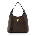 Louis Vuitton Monogram Canvas Flower Hobo (SHF-4d3x9y)