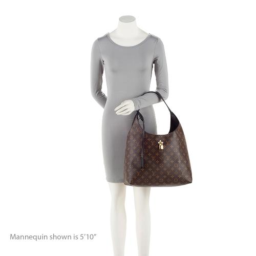 Louis Vuitton Monogram Canvas Flower Hobo (SHF-4d3x9y)