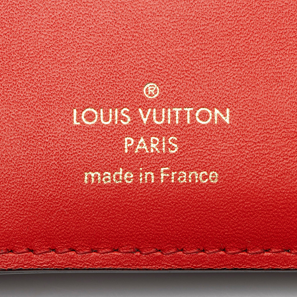 Louis Vuitton Monogram Canvas Flower Lock Compact Wallet (SHF-t9HH32)