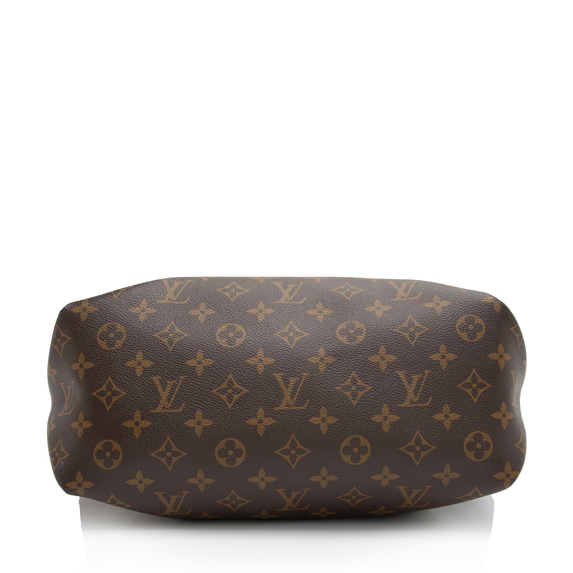 Louis Vuitton Monogram Canvas Flower MM Zip Tote (SHF-Kg9eLW)