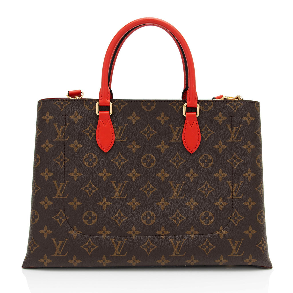 Louis Vuitton Monogram Canvas Flower Tote (SHF-1ANJLu)