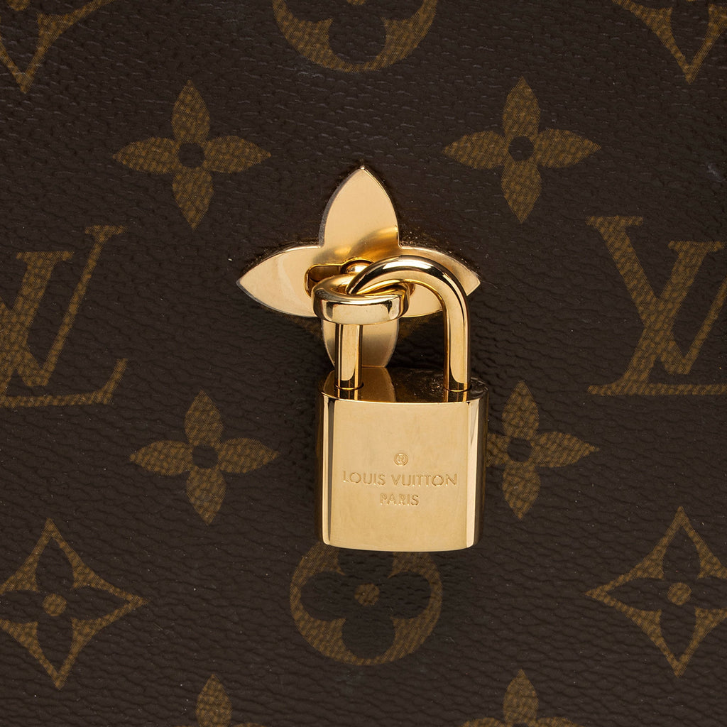 Louis Vuitton Monogram Canvas Flower Tote (SHF-1ANJLu)