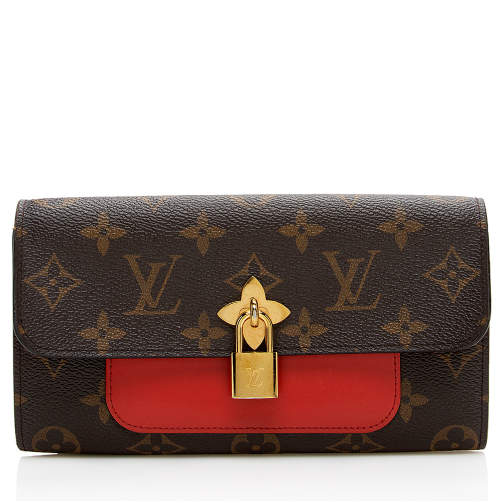 Louis Vuitton Monogram Canvas Flower Wallet (SHF-15583)
