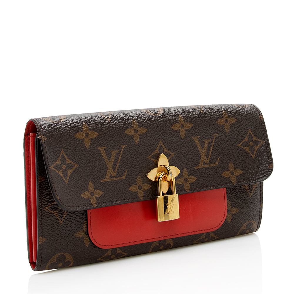 Louis Vuitton Monogram Canvas Flower Wallet (SHF-15583)