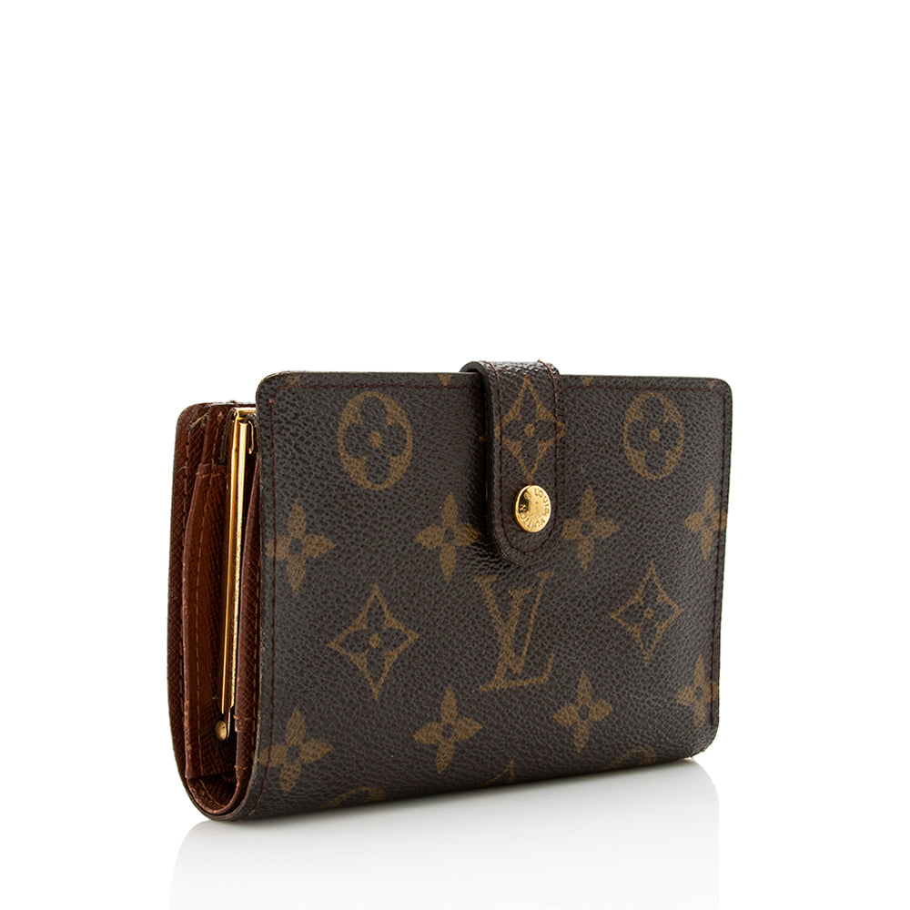 Louis Vuitton Monogram Canvas French Purse Wallet (SHF-18066)