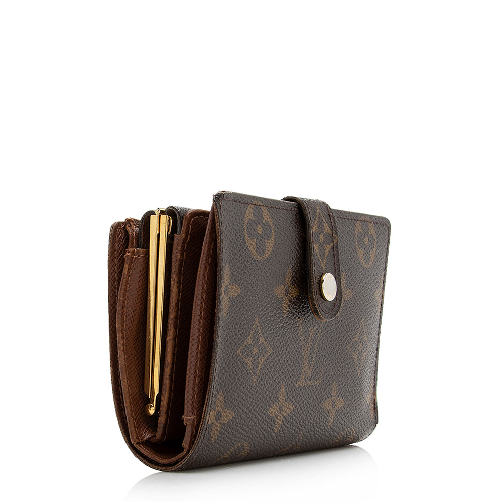 Louis Vuitton Monogram Canvas French Purse Wallet (SHF-21378)