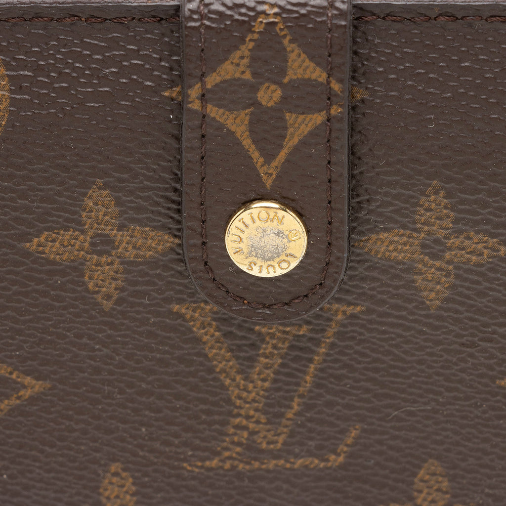 Louis Vuitton Monogram Canvas French Wallet (SHF-1LokF2)