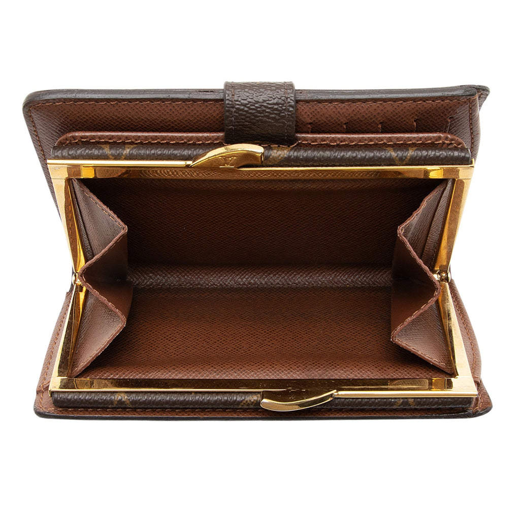 Louis Vuitton Monogram Canvas French Wallet (SHF-1LokF2)