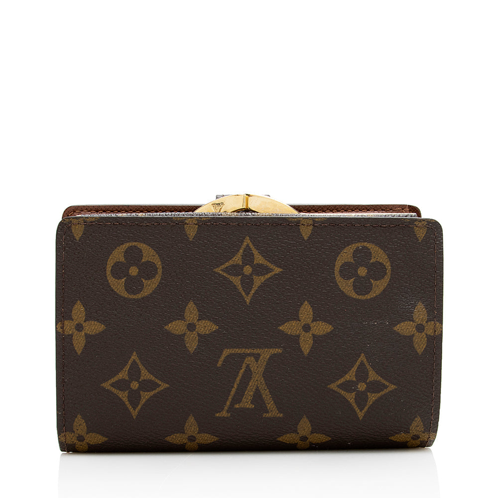 Louis Vuitton Monogram Canvas French Wallet (SHF-21172)