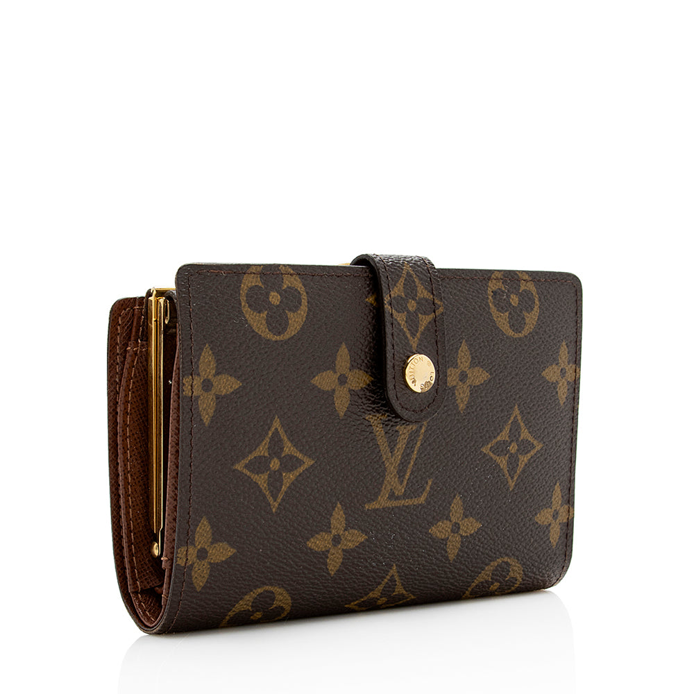 Louis Vuitton Monogram Canvas French Wallet (SHF-21172)