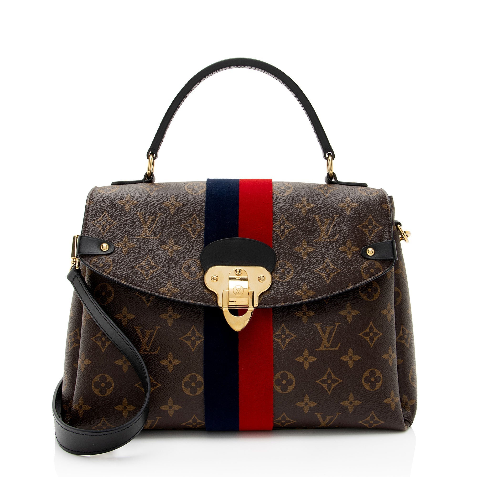 Louis Vuitton Monogram Canvas Georges MM Satchel (SHF-RBn9V8)