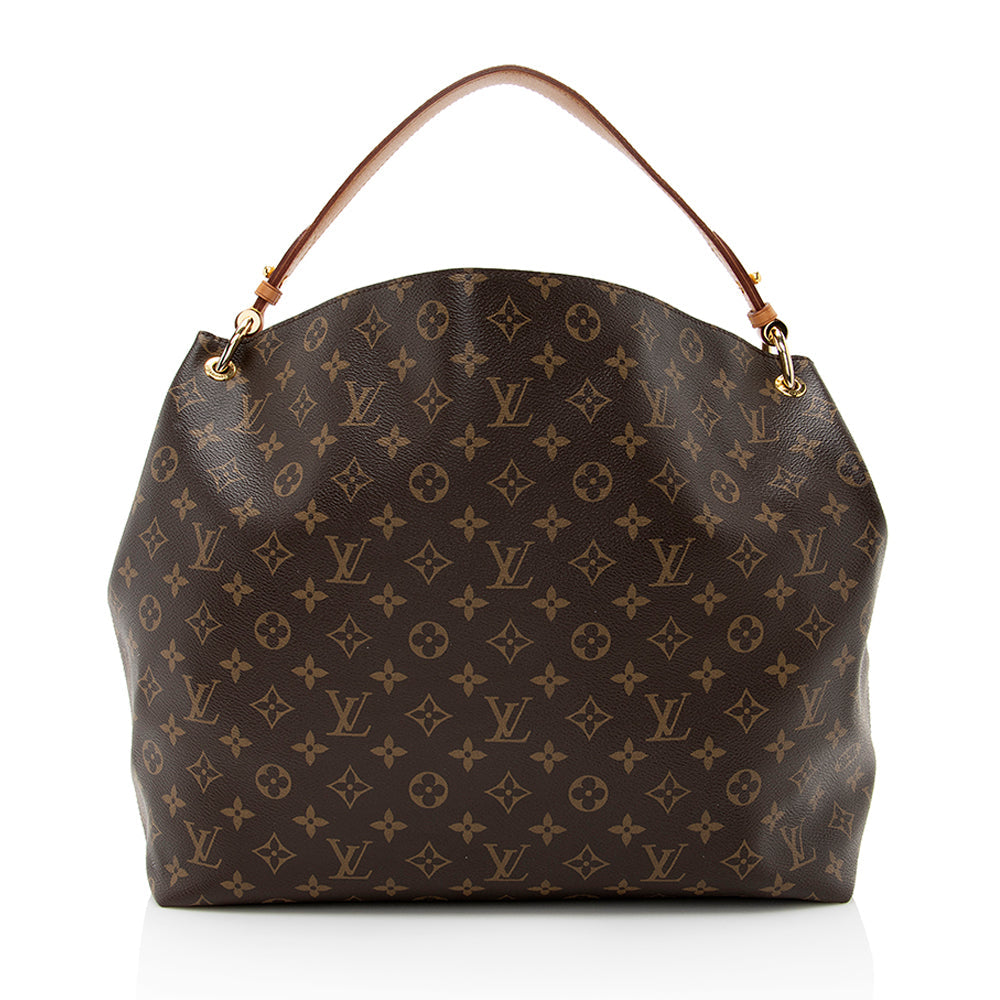 Louis Vuitton Monogram Canvas Graceful MM Hobo (SHF-19917)