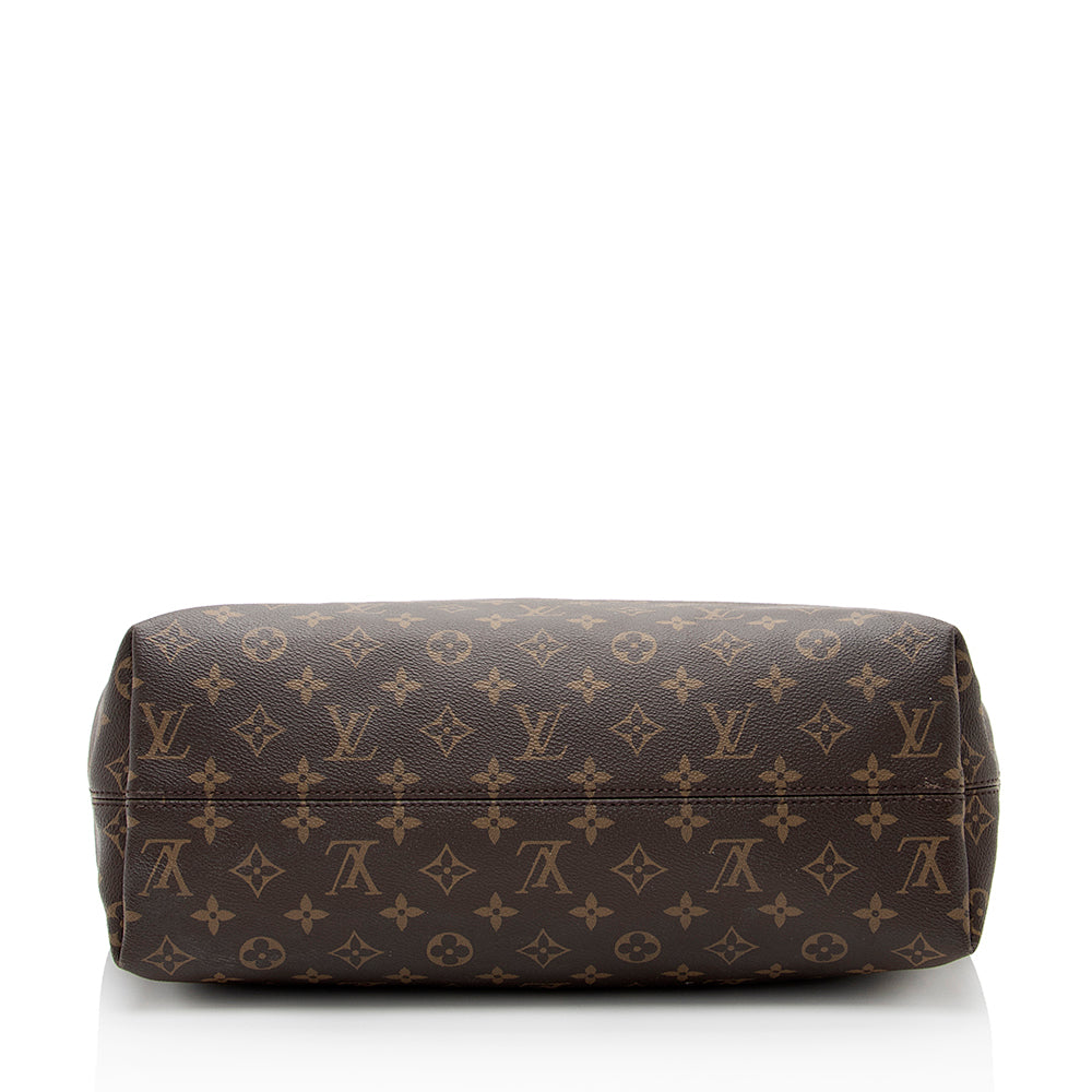 Louis Vuitton Monogram Canvas Graceful MM Hobo (SHF-20173)