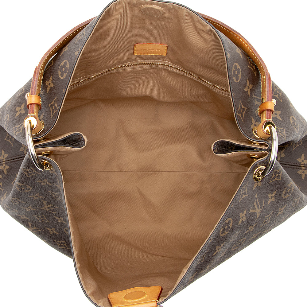 Louis Vuitton Monogram Canvas Graceful MM Hobo (SHF-20173)