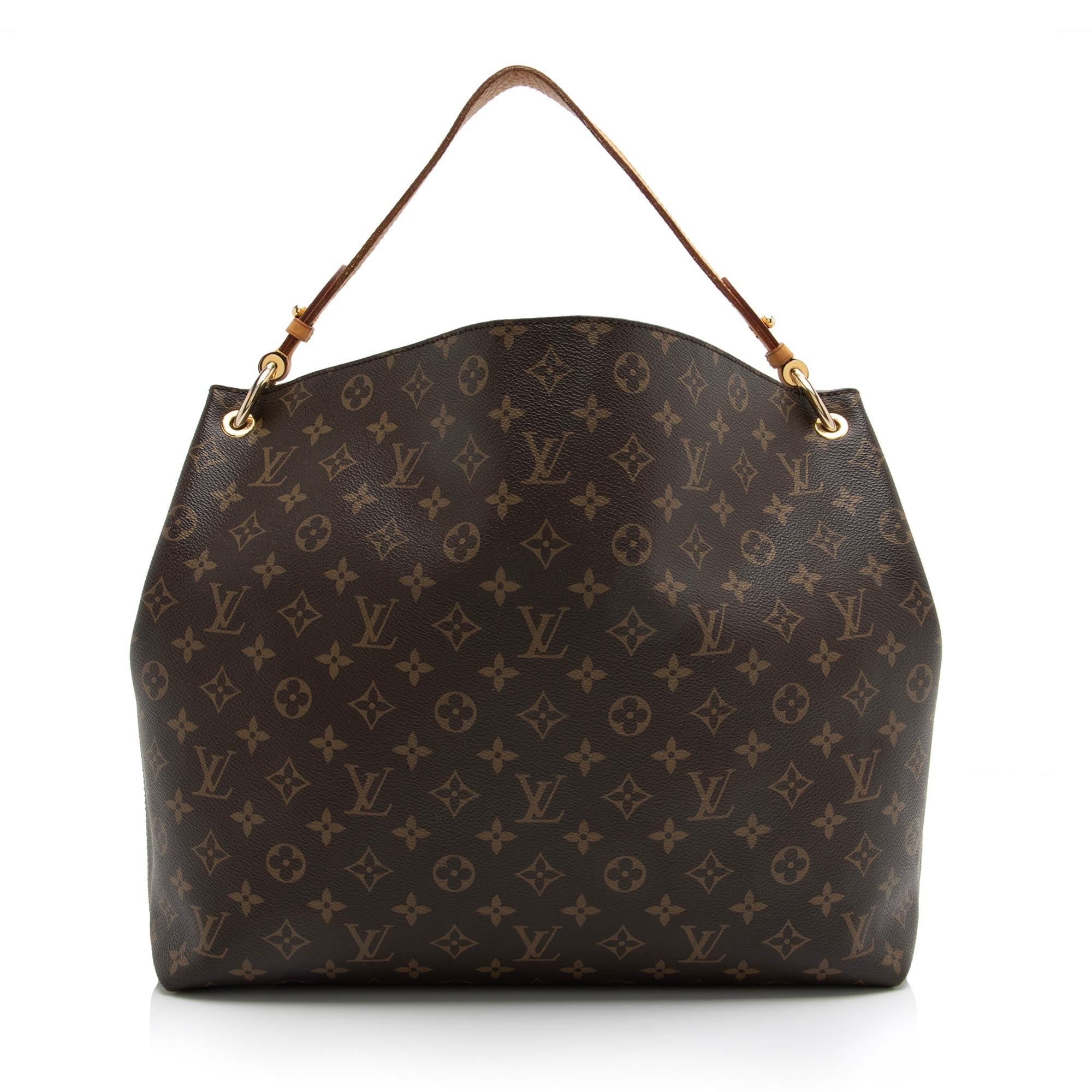 Louis Vuitton Monogram Canvas Graceful MM Hobo (SHF-23446)