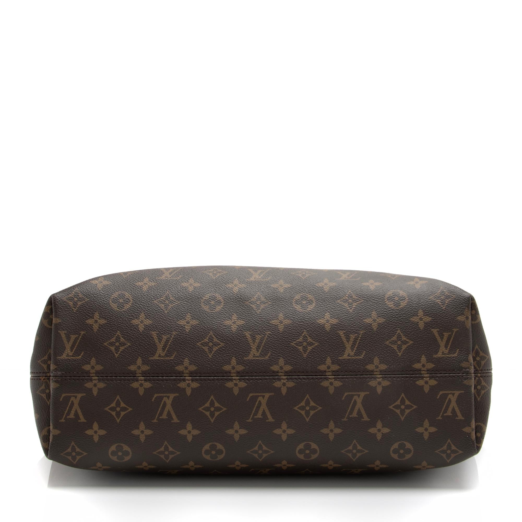Louis Vuitton Monogram Canvas Graceful MM Hobo (SHF-23446)