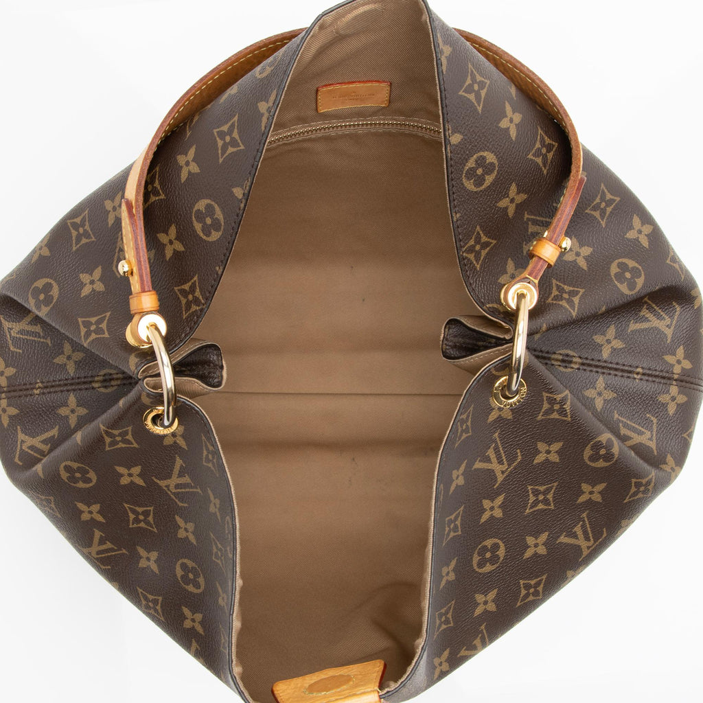 Louis Vuitton Monogram Canvas Graceful MM Hobo (SHF-23446)