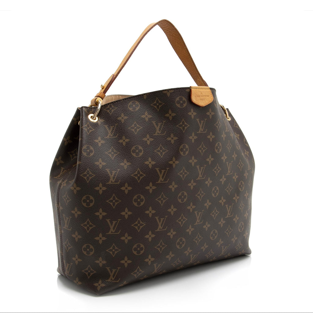 Louis Vuitton Monogram Canvas Graceful MM Hobo (SHF-23446)