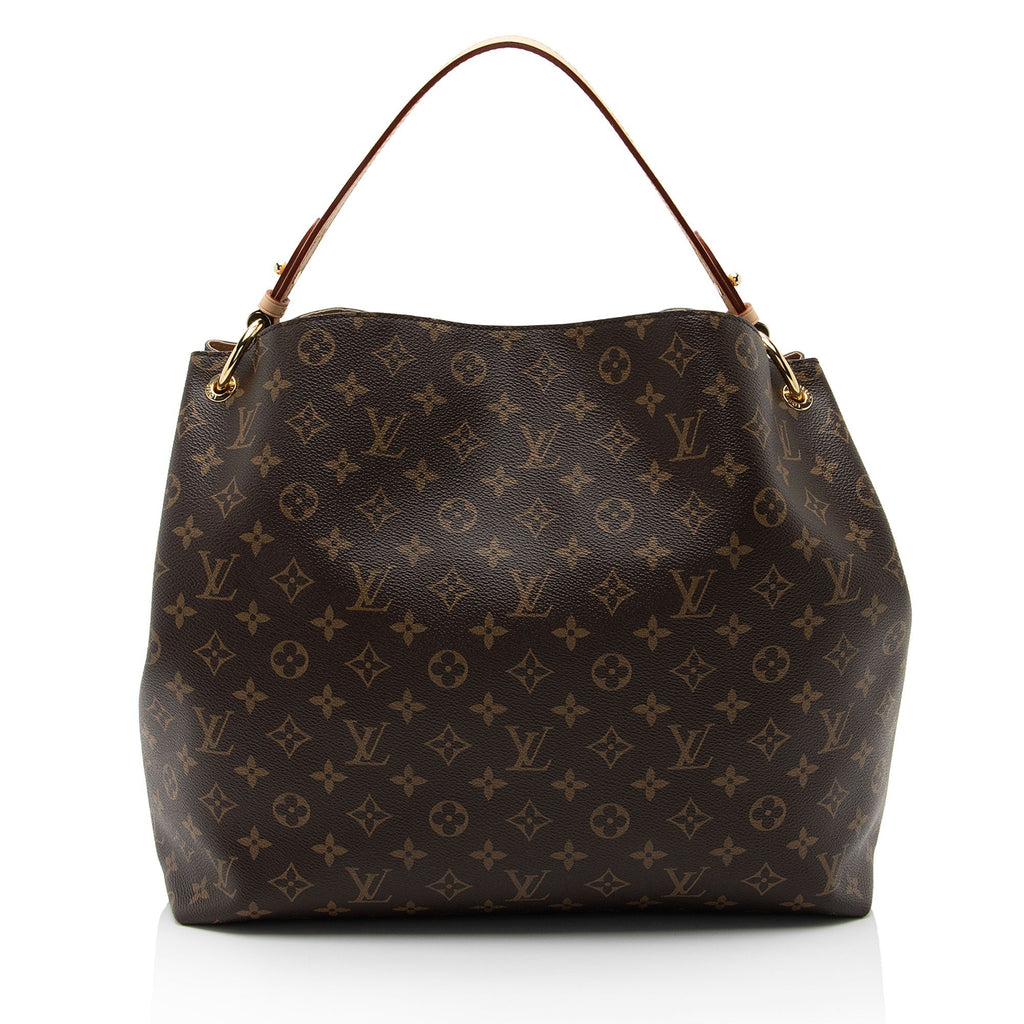 Louis Vuitton Monogram Canvas Graceful MM Hobo (SHF-1qwA9E)