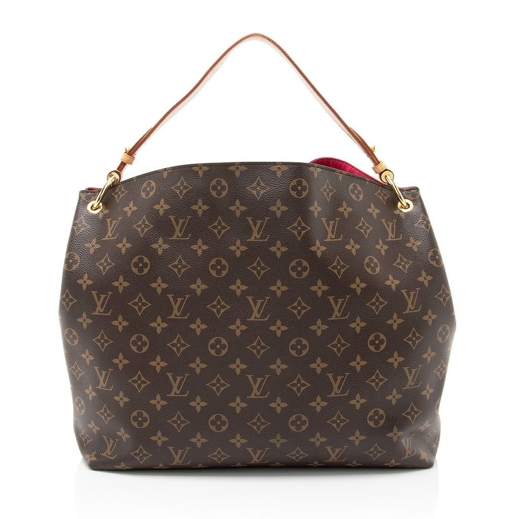 Louis Vuitton Monogram Canvas Graceful MM Hobo (SHF-lgMYps)