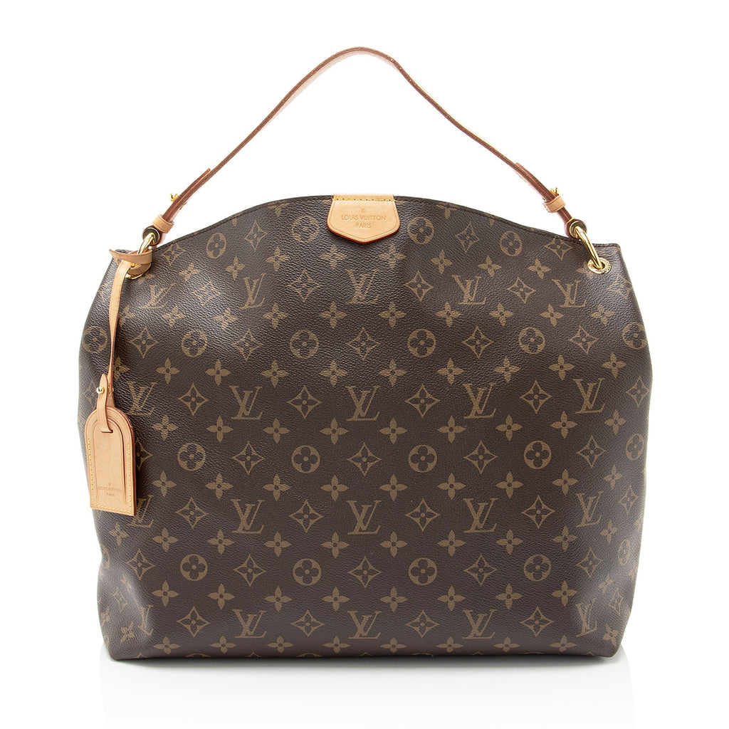 Louis Vuitton Monogram Canvas Graceful MM Hobo (SHF-lgMYps)