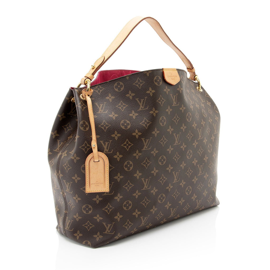 Louis Vuitton Monogram Canvas Graceful MM Hobo (SHF-lgMYps)